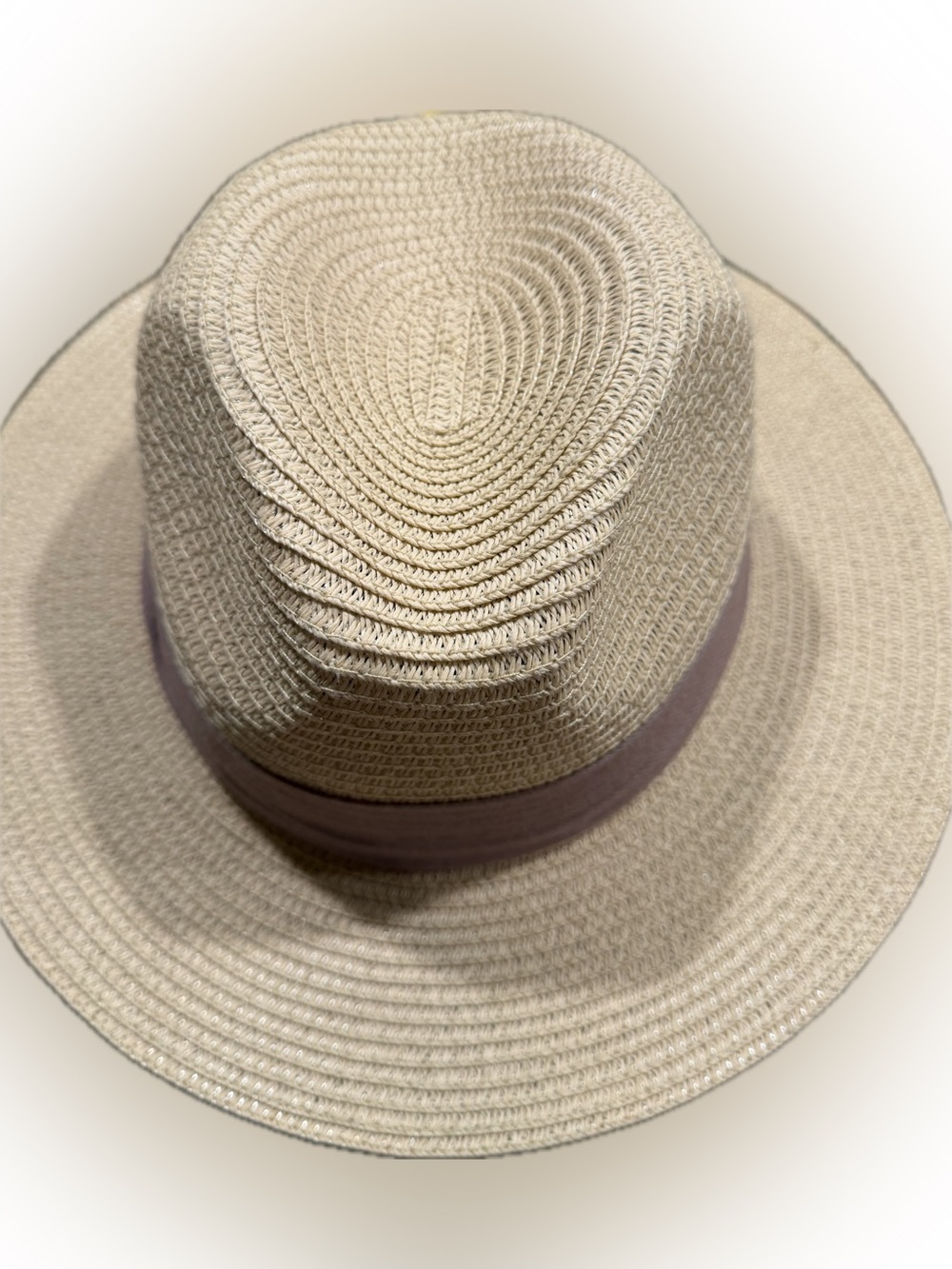 Kendall & Kylie Cream Straw Fedora with Light Pink Band - Picture 2 of 7